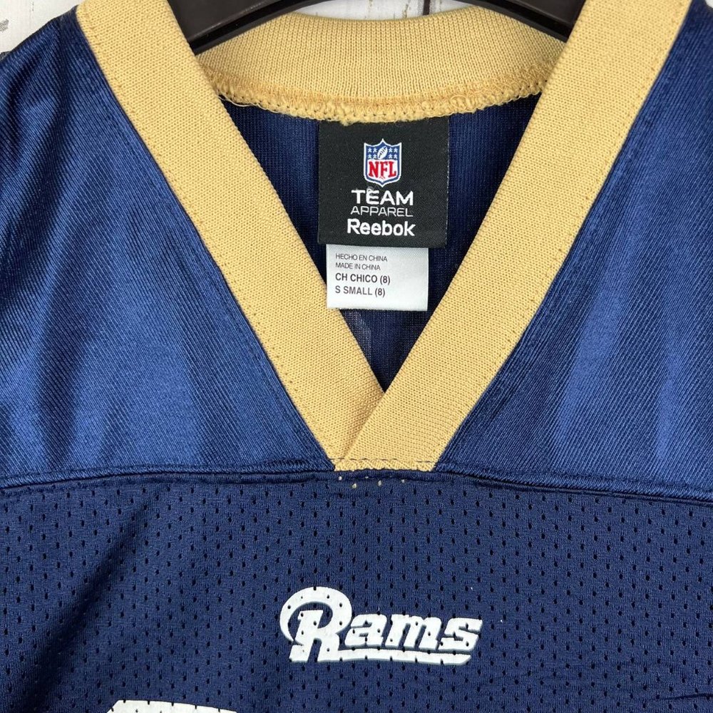 Vintage St. Loius Rams Marc Bulger #10‎ Small Reebok Jersey Shirt Youth New - Picture 3 of 10